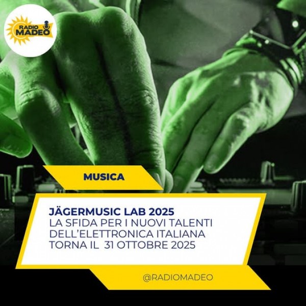 JÄGERMUSIC LAB 2025 È UFFICIALMENTE PARTITO